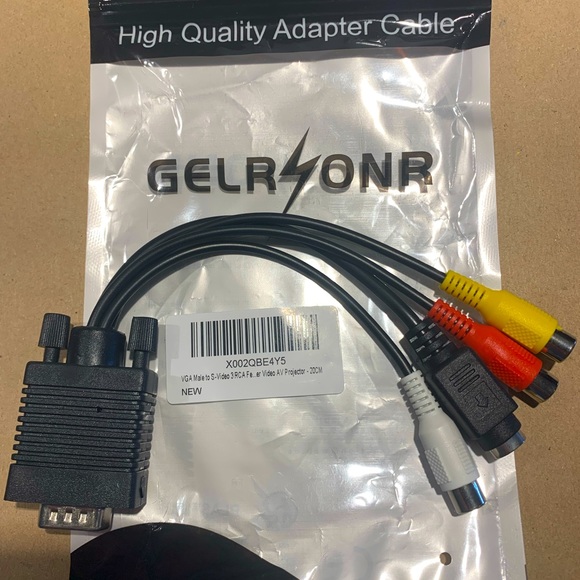 VGA male to s-video 3 RCA adapter - Picture 2 of 2